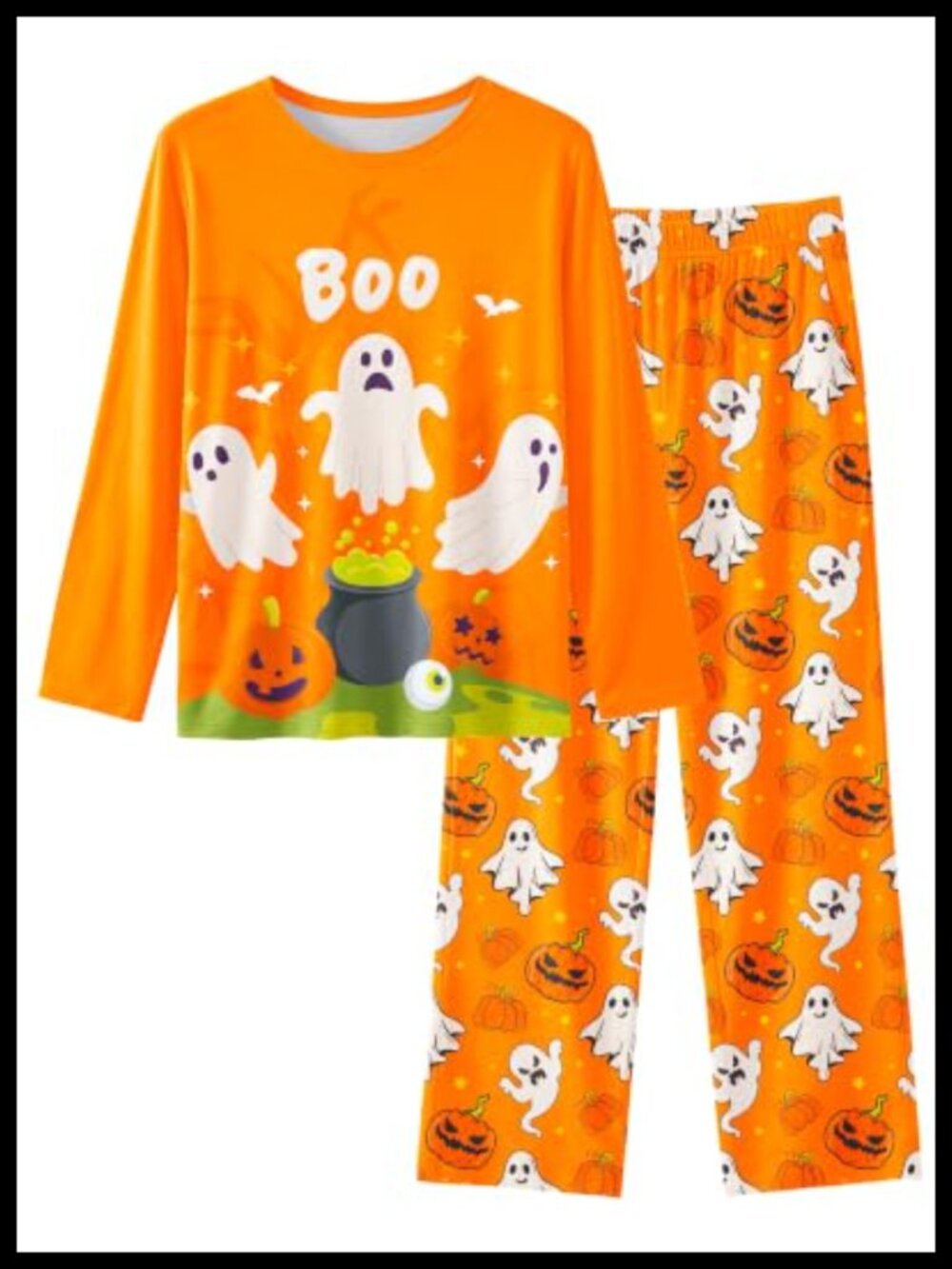 Girls 2-Piece Pajama Set Long Sleeve Top & Pants Sleepwear Lounge PJs
